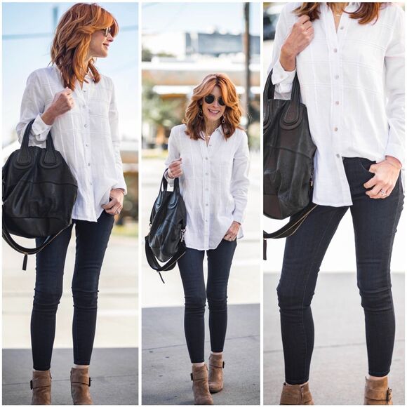 J. Jill 5-Pocket Denim Leggings in Shoreline Dark Wash - Size 6 - Picture 3 of 10